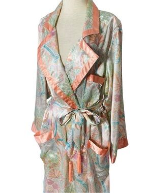 VINTAGE SARAH SPENCER Satin Bathrobe